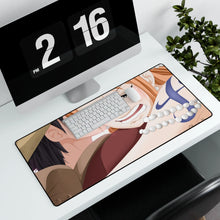 Load image into Gallery viewer, One Piece Monkey D. Luffy, Nami Mouse Pad (Desk Mat) With Laptop

