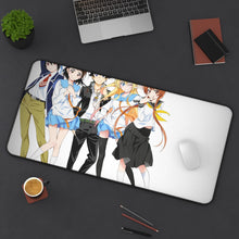 Load image into Gallery viewer, Nisekoi Chitoge Kirisaki, Kosaki Onodera, Seishirou Tsugumi, Marika Tachibana Mouse Pad (Desk Mat) On Desk
