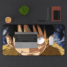 Load image into Gallery viewer, Haki, Monkey D. Luffy Mouse Pad (Desk Mat) Background
