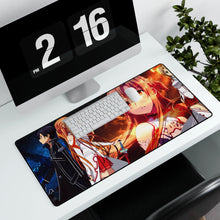 Load image into Gallery viewer, Kirito and Asuna Mouse Pad (Desk Mat) With Laptop
