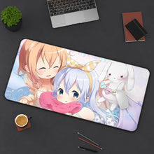 Load image into Gallery viewer, Is The Order A Rabbit? Mouse Pad (Desk Mat) On Desk
