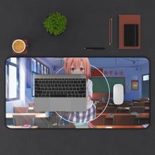 Load image into Gallery viewer, Yui Yuigahama Mouse Pad (Desk Mat) With Laptop
