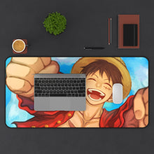 Load image into Gallery viewer, One Piece Monkey D. Luffy Mouse Pad (Desk Mat) With Laptop
