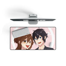 Load image into Gallery viewer, Hori-san To Miyamura-kun Mouse Pad (Desk Mat) On Desk
