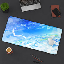 Load image into Gallery viewer, Birds Flying above the clouds Mouse Pad (Desk Mat) On Desk
