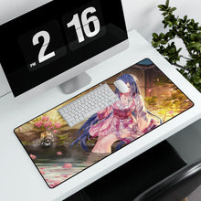 Load image into Gallery viewer, Anime Girl Mouse Pad (Desk Mat) With Laptop
