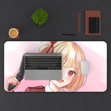 Load image into Gallery viewer, Lycoris Recoil Chisato Nishikigi Mouse Pad (Desk Mat) With Laptop
