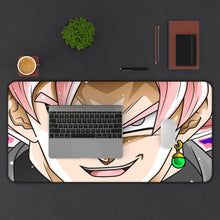 Load image into Gallery viewer, Black (Dragon Ball) Mouse Pad (Desk Mat) With Laptop
