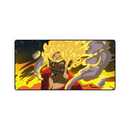 Luffy Sun God Nika Gear 5 One Mouse Pad (Desk Mat)