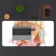 Load image into Gallery viewer, Monogatari (Series) Mouse Pad (Desk Mat) With Laptop

