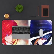 Load image into Gallery viewer, Fairy Tail Erza Scarlet, Jellal Fernandes Mouse Pad (Desk Mat) With Laptop
