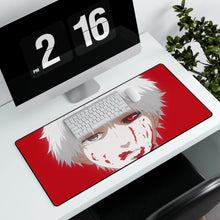 Load image into Gallery viewer, kaneki with white hair Mouse Pad (Desk Mat) With Laptop

