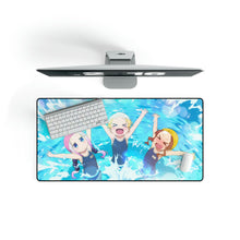 Load image into Gallery viewer, kanna and her little trio in pool Mouse Pad (Desk Mat)
