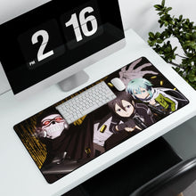 Load image into Gallery viewer, Kirito and Sinon Vs Death Gun Mouse Pad (Desk Mat) With Laptop
