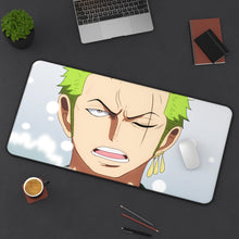 Load image into Gallery viewer, One Piece Roronoa Zoro Mouse Pad (Desk Mat) With Laptop
