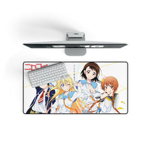 Load image into Gallery viewer, Nisekoi Chitoge Kirisaki, Kosaki Onodera, Seishirou Tsugumi, Marika Tachibana Mouse Pad (Desk Mat) On Desk
