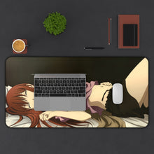 Load image into Gallery viewer, Makise Kurisu Mouse Pad (Desk Mat) With Laptop
