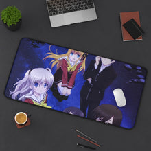 Load image into Gallery viewer, Charlotte Nao Tomori, Ayumi Otosaka, Joujirou Takajou, Yusa Kurobane Mouse Pad (Desk Mat) On Desk
