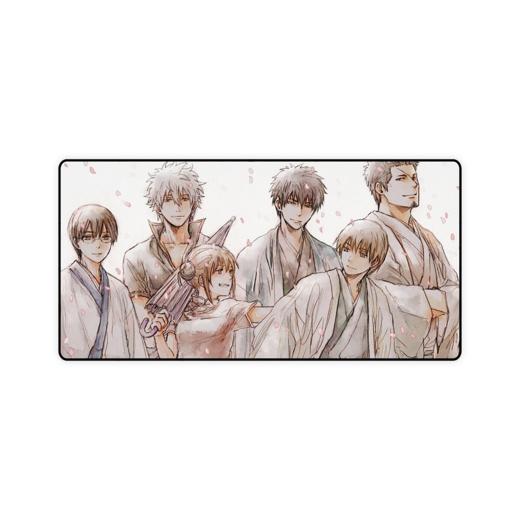 Gintama Gintoki Sakata, Kagura, Shimura Shinpachi, Toushirou Hijikata, Okita Sougo Mouse Pad (Desk Mat)