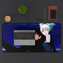 Load image into Gallery viewer, Darker Than Black Hei, Yin, Mao Mouse Pad (Desk Mat) With Laptop
