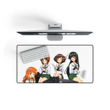 Load image into Gallery viewer, Girls und Panzer Mouse Pad (Desk Mat) On Desk
