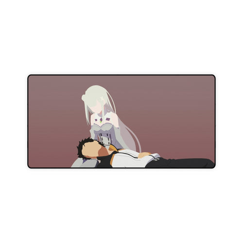 Natsuki Subaru & Emilia Mouse Pad (Desk Mat)