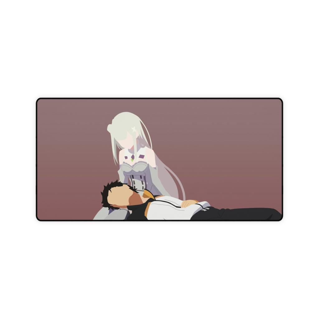 Natsuki Subaru & Emilia Mouse Pad (Desk Mat)