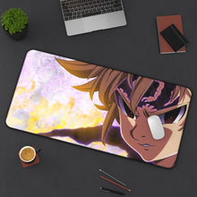 Load image into Gallery viewer, The Seven Deadly Sins Meliodas Mouse Pad (Desk Mat) On Desk
