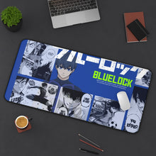 Load image into Gallery viewer, Anime - Blue Lock Mouse Pad (Desk Mat) On Desk
