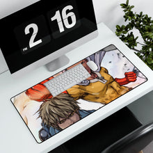 Load image into Gallery viewer, Anime One-Punch Man Mouse Pad (Desk Mat) With Laptop

