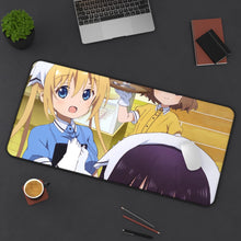 Load image into Gallery viewer, Blend S Maika Sakuranomiya, Kaho Hinata, Mafuyu Hoshikawa Mouse Pad (Desk Mat) On Desk
