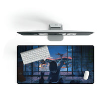 Load image into Gallery viewer, Anime Girl with Cat Bacony Mouse Pad (Desk Mat)
