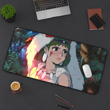 Load image into Gallery viewer, Princess Mononoke Mouse Pad (Desk Mat) On Desk
