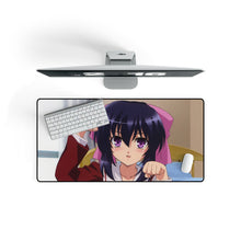 Load image into Gallery viewer, Omamori Himari Mouse Pad (Desk Mat) On Desk
