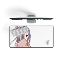 Load image into Gallery viewer, Mirai Nikki Tsubaki Kasugano Mouse Pad (Desk Mat) On Desk
