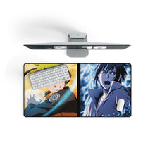Load image into Gallery viewer, Naruto and Sasuke Mouse Pad (Desk Mat) On Desk
