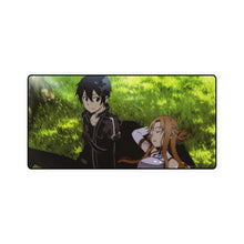 Load image into Gallery viewer, Kirito and Asuna Mouse Pad (Desk Mat)
