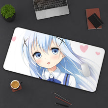 Load image into Gallery viewer, Is The Order A Rabbit? Mouse Pad (Desk Mat) On Desk
