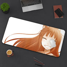 Load image into Gallery viewer, Spice And Wolf Mouse Pad (Desk Mat) On Desk
