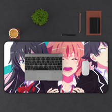 Load image into Gallery viewer, My Teen Romantic Comedy SNAFU Hachiman Hikigaya, Yukino Yukinoshita, Yui Yuigahama Mouse Pad (Desk Mat) With Laptop
