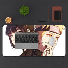 Load image into Gallery viewer, Hinata Hyuga Mouse Pad (Desk Mat) With Laptop
