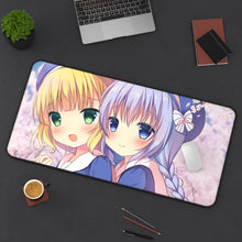 Load image into Gallery viewer, Is The Order A Rabbit? Mouse Pad (Desk Mat) On Desk
