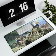 Load image into Gallery viewer, Girls und Panzer Mouse Pad (Desk Mat) With Laptop
