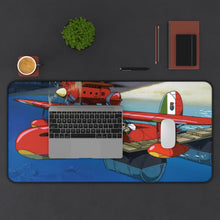 Load image into Gallery viewer, Porco Rosso Mouse Pad (Desk Mat) With Laptop

