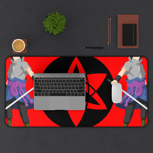 Load image into Gallery viewer, Sasuke Uchiha Mangekyō Sharingan Mouse Pad (Desk Mat) With Laptop
