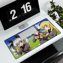 Load image into Gallery viewer, Girls und Panzer Mouse Pad (Desk Mat) With Laptop
