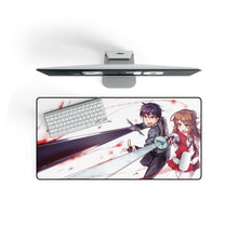 Load image into Gallery viewer, Kirito and Asuna Mouse Pad (Desk Mat) On Desk
