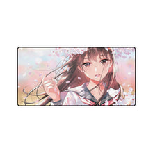 Load image into Gallery viewer, Student, Anime, Girl, Uniform, Cherry Blossom, Mouse Pad (Desk Mat)
