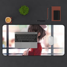 Load image into Gallery viewer, Megumi Katao Mouse Pad (Desk Mat) With Laptop

