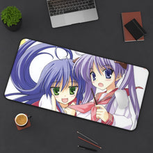 Load image into Gallery viewer, Lucky Star Konata Izumi, Kagami Hiiragi Mouse Pad (Desk Mat) On Desk
